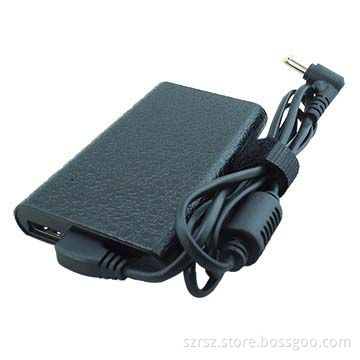 AC adapter for Samsung laptop, ultra-thin design, 65W, 19V, 3.42A power supply